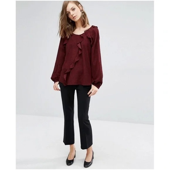 NWT BA&SH Rita Open Back Top - Bordeaux 🔥SOLD OUT🔥 - Picture 9 of 11